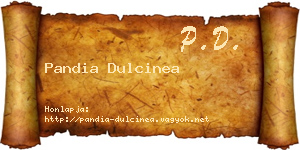 Pandia Dulcinea névjegykártya
